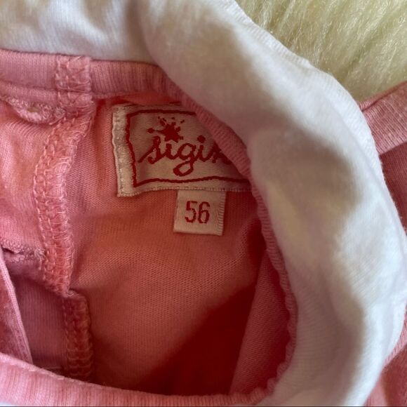 Sigikid Pink Summer Overall with Rabbit 0-3M EUC - Picture 4 of 6